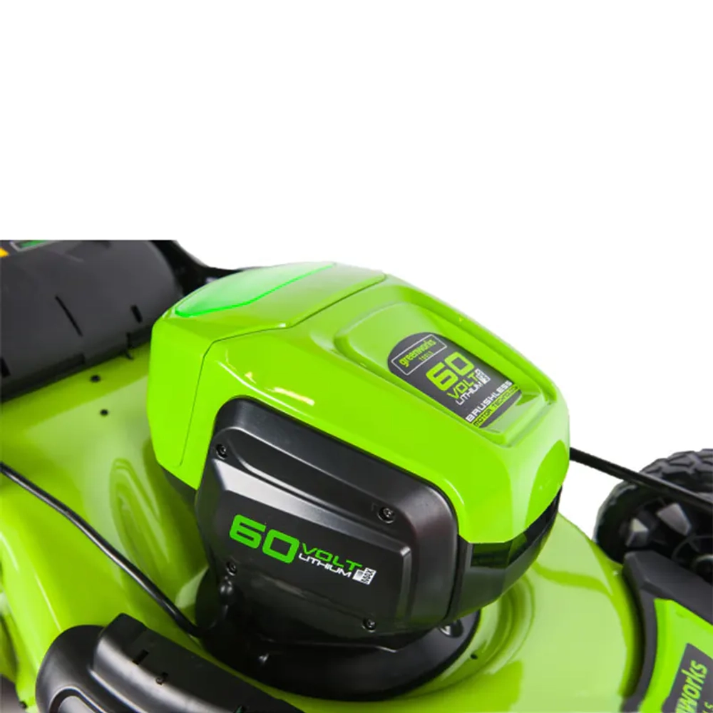 Аккумуляторная газонокосилка Greenworks GD60LM46HPK4 60V 60В (1 x 4 Ач, ЗУ) нож 46 см, 2502807UB