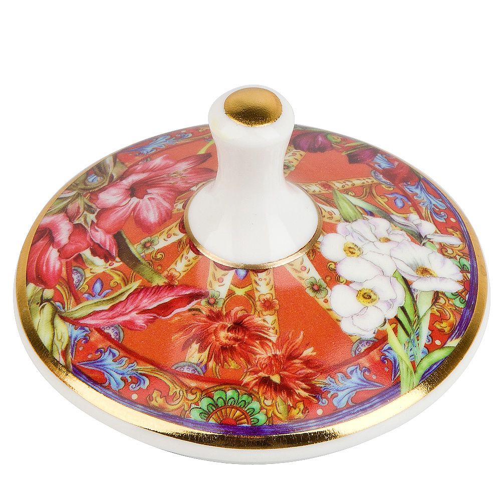 Банка с крышкой "Secret Garden" 12,5х9см v=350мл (фарфор) (подарочная упаковка)