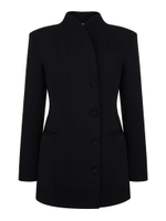 Жакет длинный с воротником стойкой