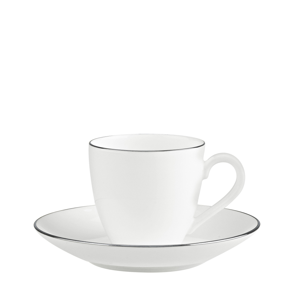 Villeroy & Boch Чашка с блюдцем Anmut Platinum 100 мл для эспрессо 1046361420+1046361430