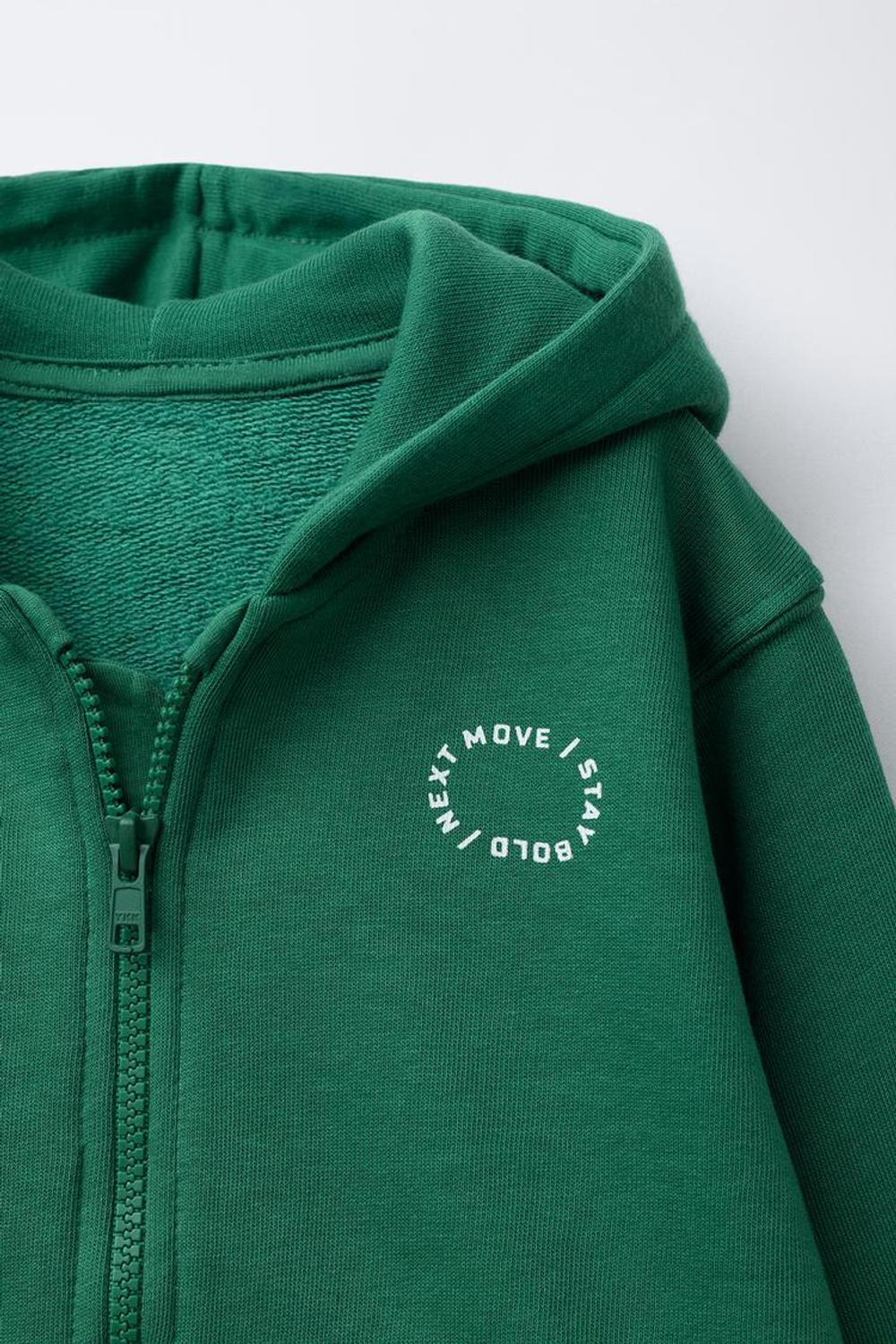 ZARA ТОЛСТОВКА НА МОЛНИИ, ЗЕЛЕНЫЙ