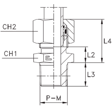 Штуцер FC DS08 NPT 1/4" B4 (в сборе) CAST