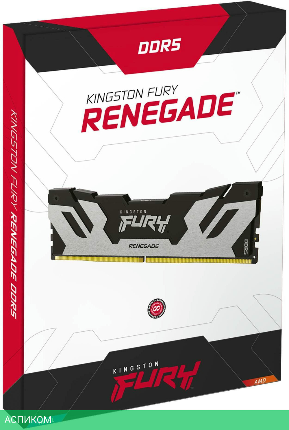 Оперативная память Kingston Fury Renegade Black RTL Gaming DDR5 16GB (KF580C38RS-16)
