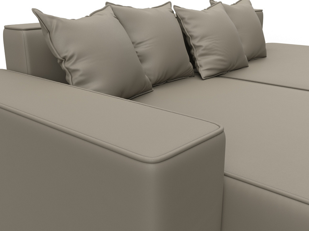 Диван угловой Лига-079 угол левый ЭКОКОЖА GRIFON 04 бежевый