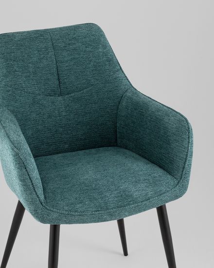 Стул обеденный Adam рогожка голубой