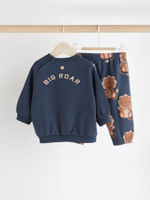 Свитшот и спортивные брюки в комплекте для малышей Next Q96-920, Темно-синий