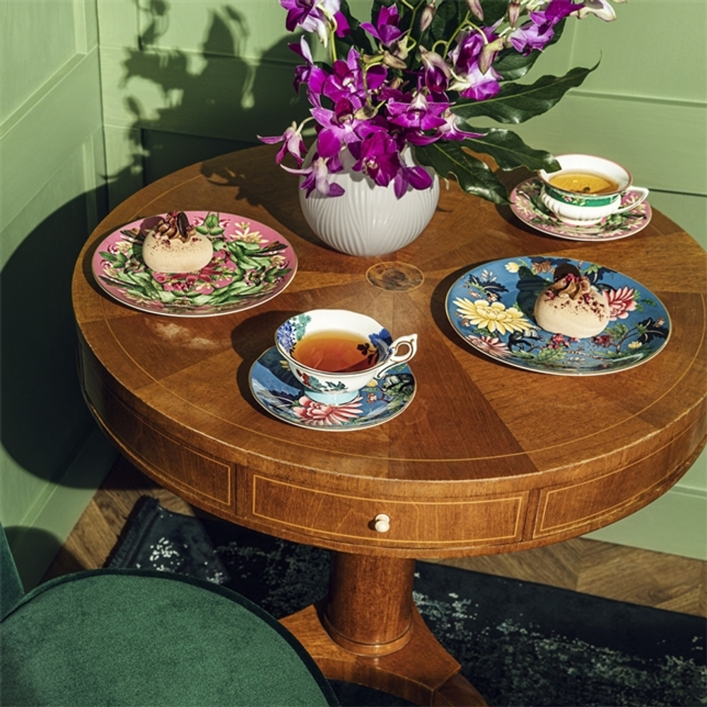Wedgwood Чайная чашка Wonderlust Изумрудный лес 180 мл с блюдцем