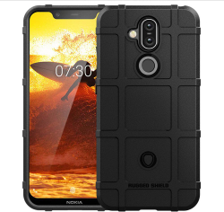 Чехол на Nokia 8.1 (X7) цвет Black (черный), серия Armor от Caseport