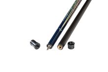 Кий / пирамида 2-pc "Winner Carbon 001" (черно-синий) оплетка натуральная кожа