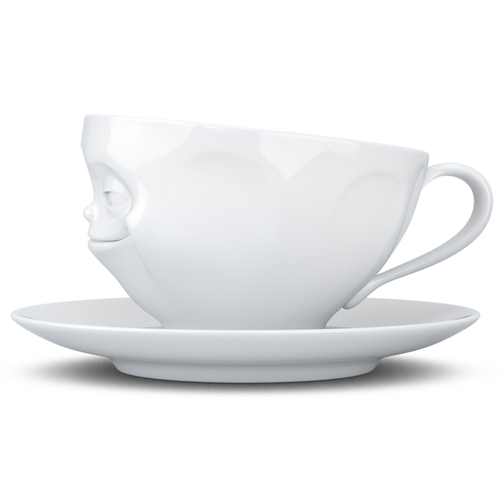 Чайная пара tassen grinning, 200 мл, белая