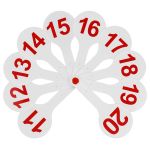 Веер цифры 1-20, Стамм, прямой и обратный счет