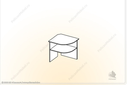 Стол приставной Триумф СП-0,5x0,7