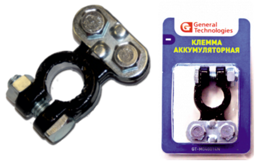 Клемма General Technologies для аккумулятора &quot;-&quot; GT-M040014N (свинец) 12 / 144