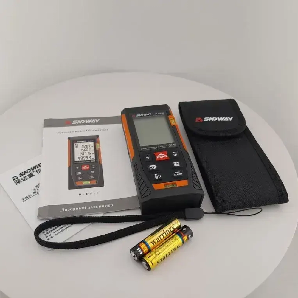 Лазерный дальномер 50м рулетка строительная H-D510