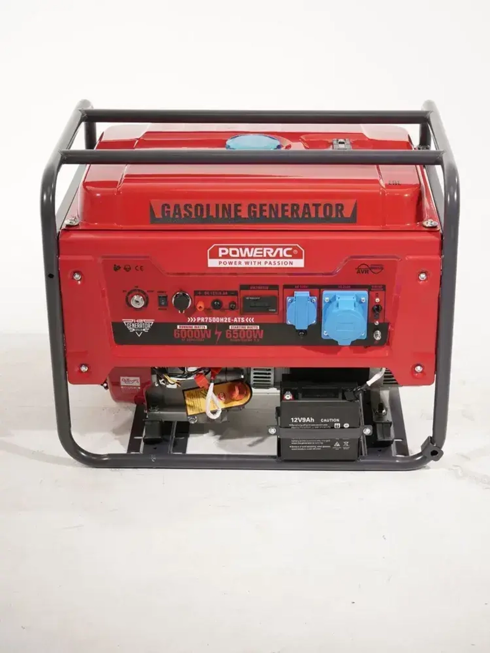 Генератор бензиновый электрический Powerac PR7500H2E-ATS (6.5кВт, 220В, 15л.с., АВТОЗАПУСК)