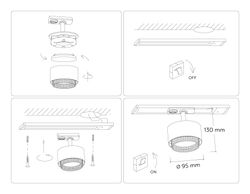 Ambrella Трековый однофазный светильник со сменной лампой Track System GL5381