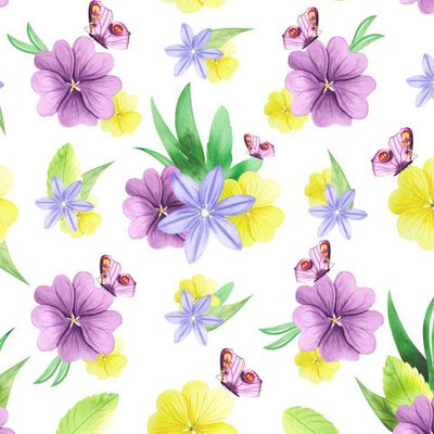 Акварельные цветы