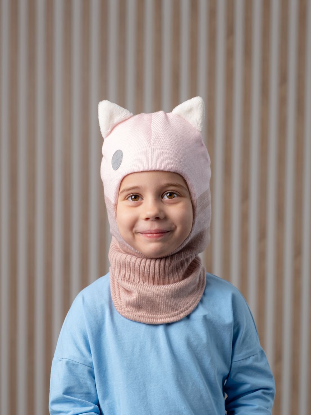 Шлем зимний вязаный (Пион) КИС