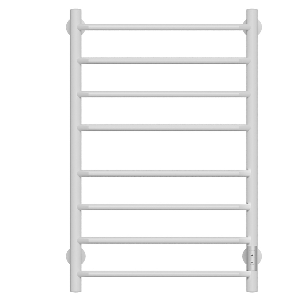 Полотенцесушитель MIXLINE MIRA  80х50 (таймер, 335 Вт, 8 перекладин) электрический БЕЛЫЙ