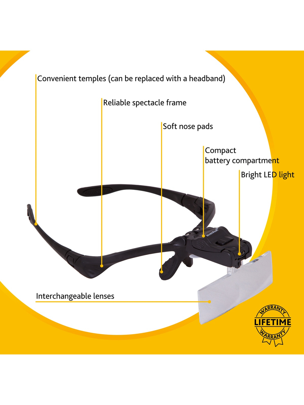 Лупа-очки Levenhuk Zeno Vizor G3