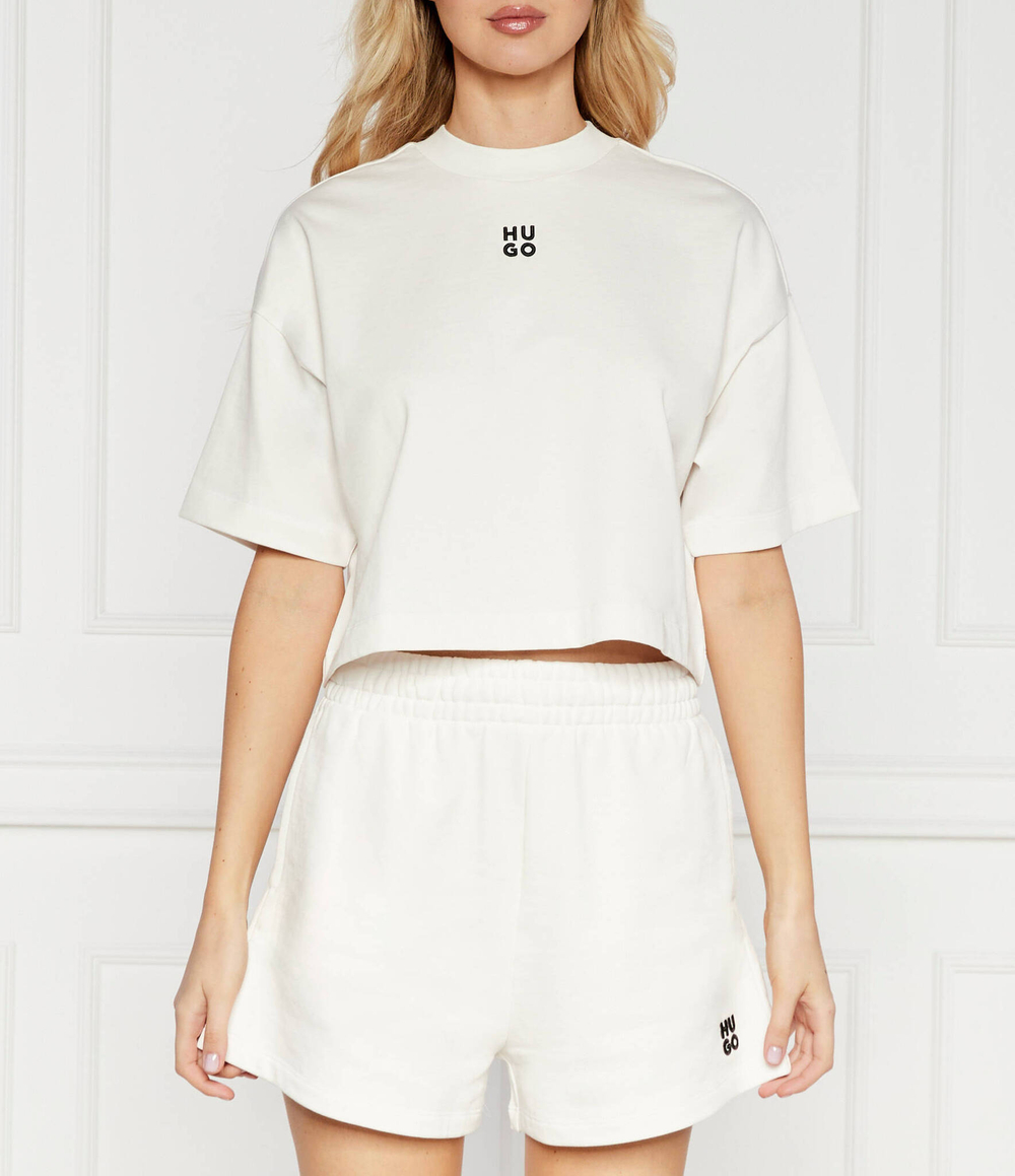 Футболка Cropped Tee HUGO - белый(50517790)