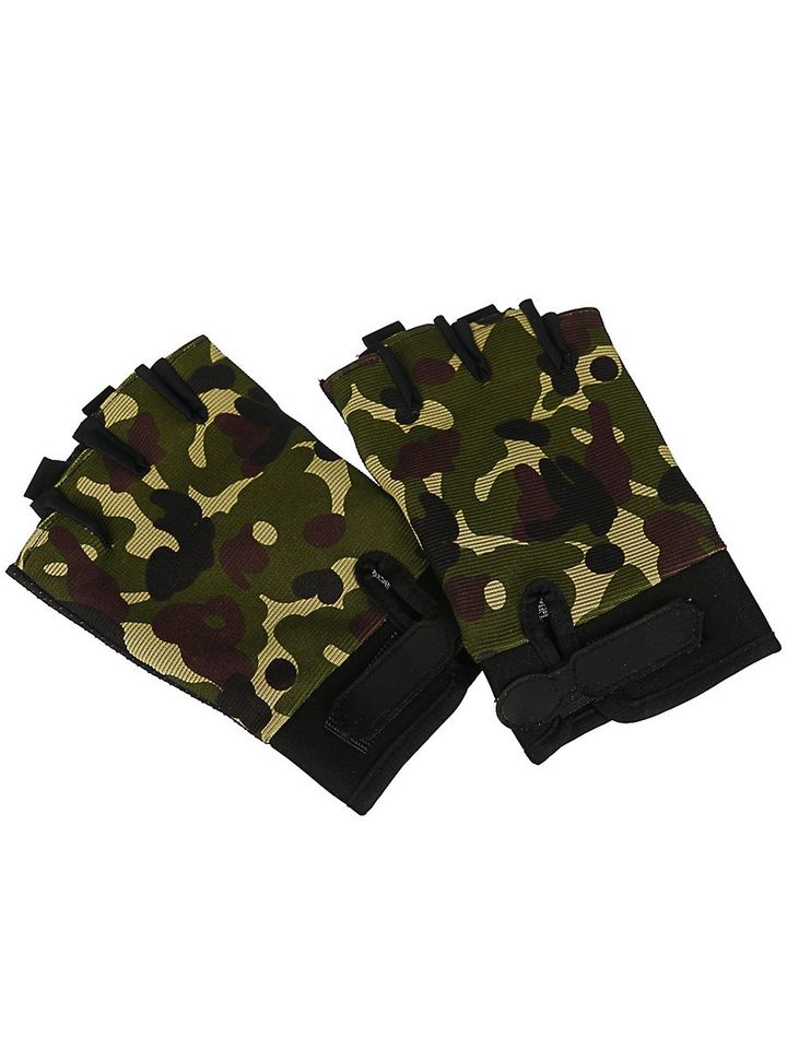 Перчатки защитные беспалые SILAPRO камуфляжные