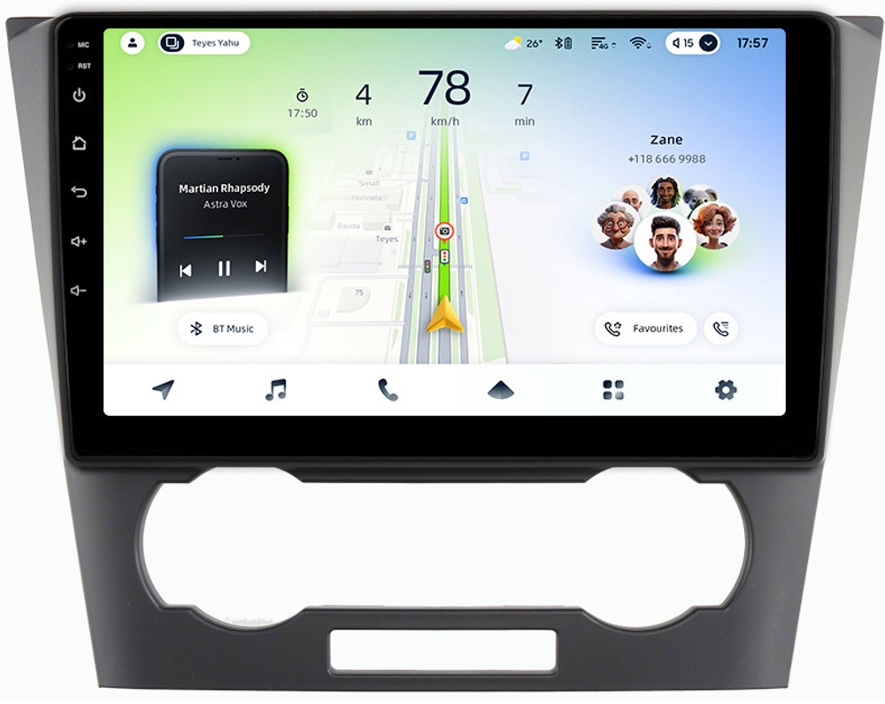 Магнитола для Chevrolet Epica 2006-2012 - Teyes CC4L монитор 9" IPS на Android 14, Snapdragon 662, CarPlay, 4G SIM-слот