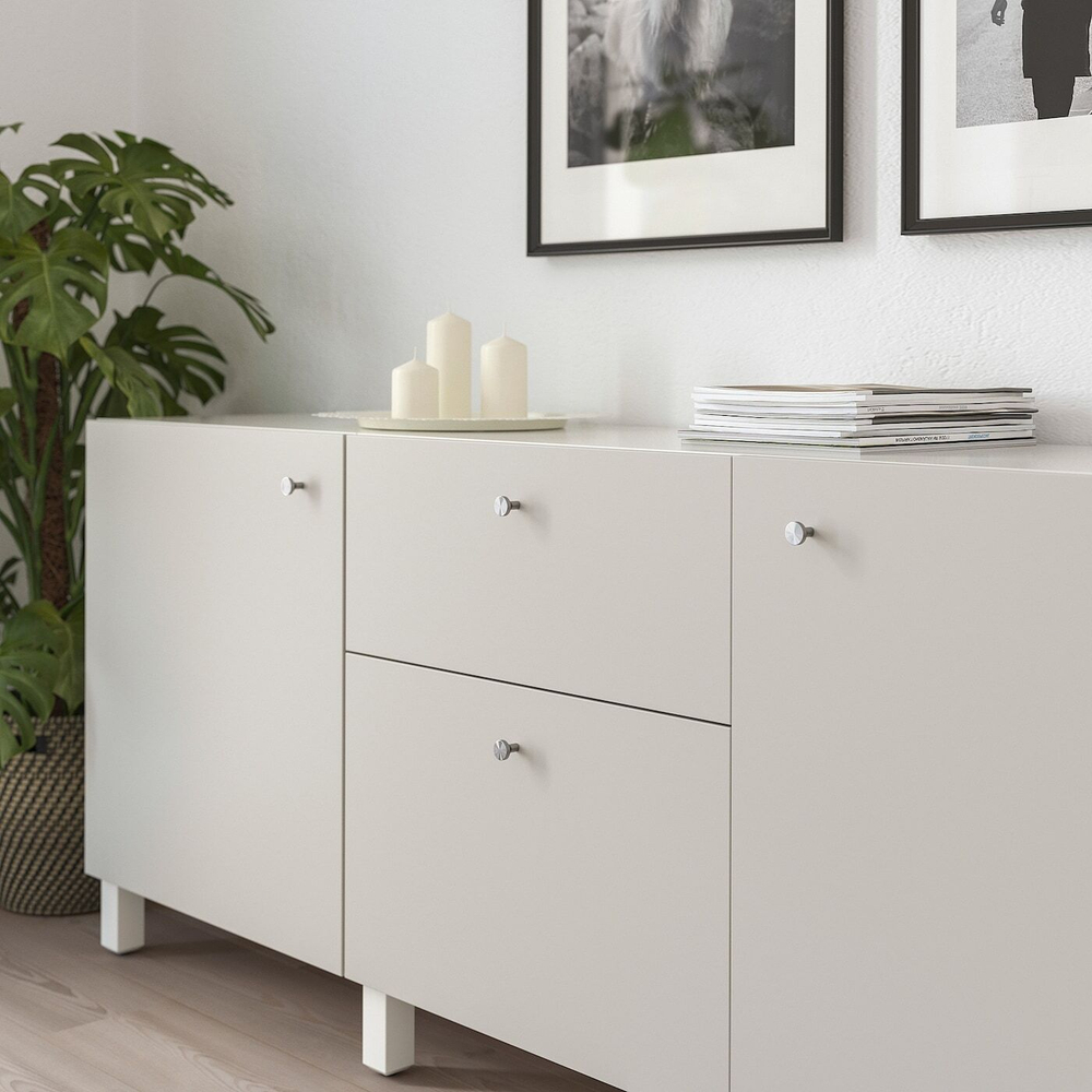 IKEA BAGGANÄS  (ИКЕА БАГГАНÄС)  -  Ручка, нержавеющая сталь, 21 мм