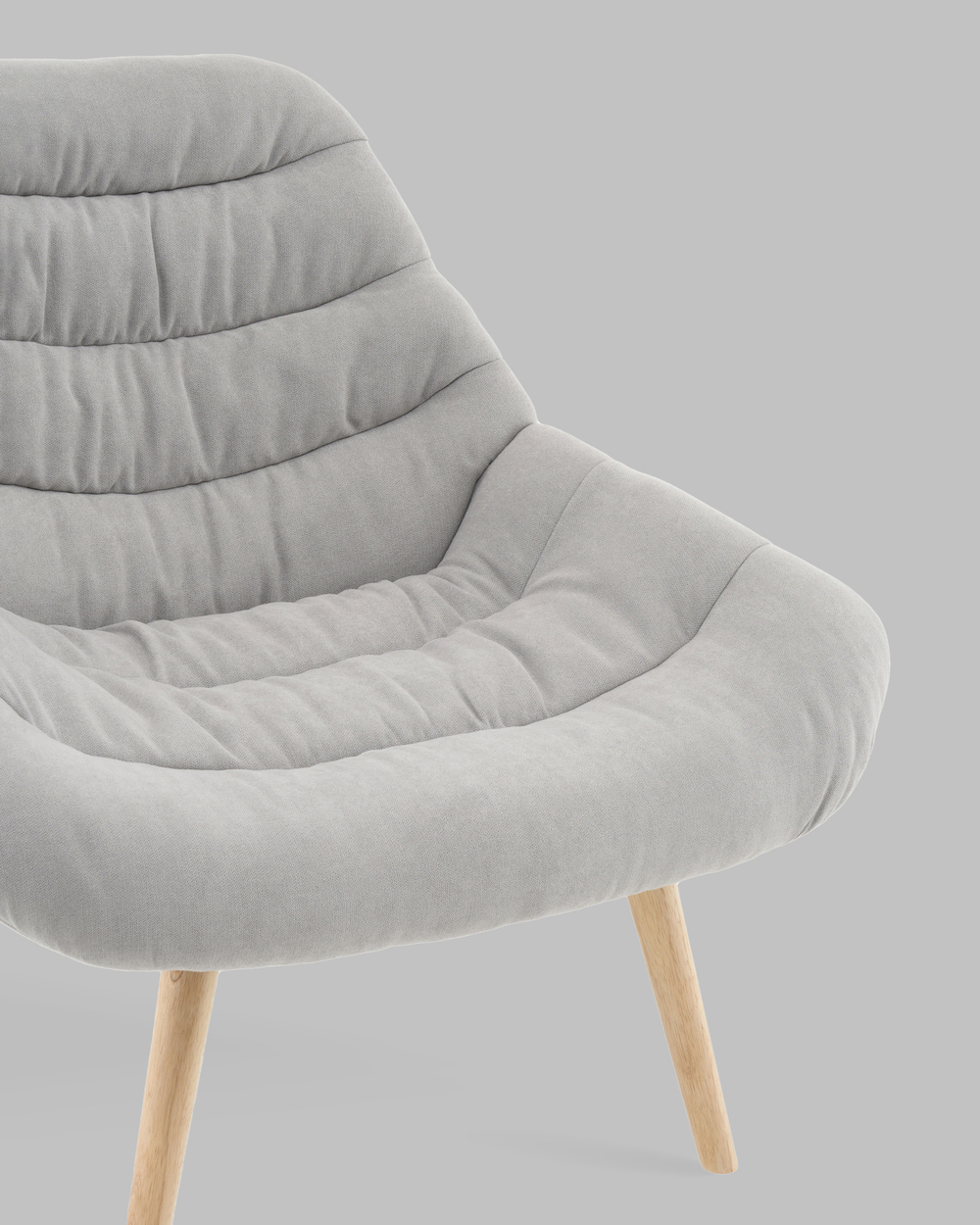 Кресло Олби Страйпс светло-серый