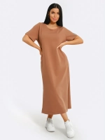 Платье хлопок однотон большие размеры