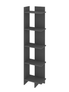 Этажерка АРТ-ЛАВОРО-3 /400*1600*250/ анкор светлый / вулканический серый