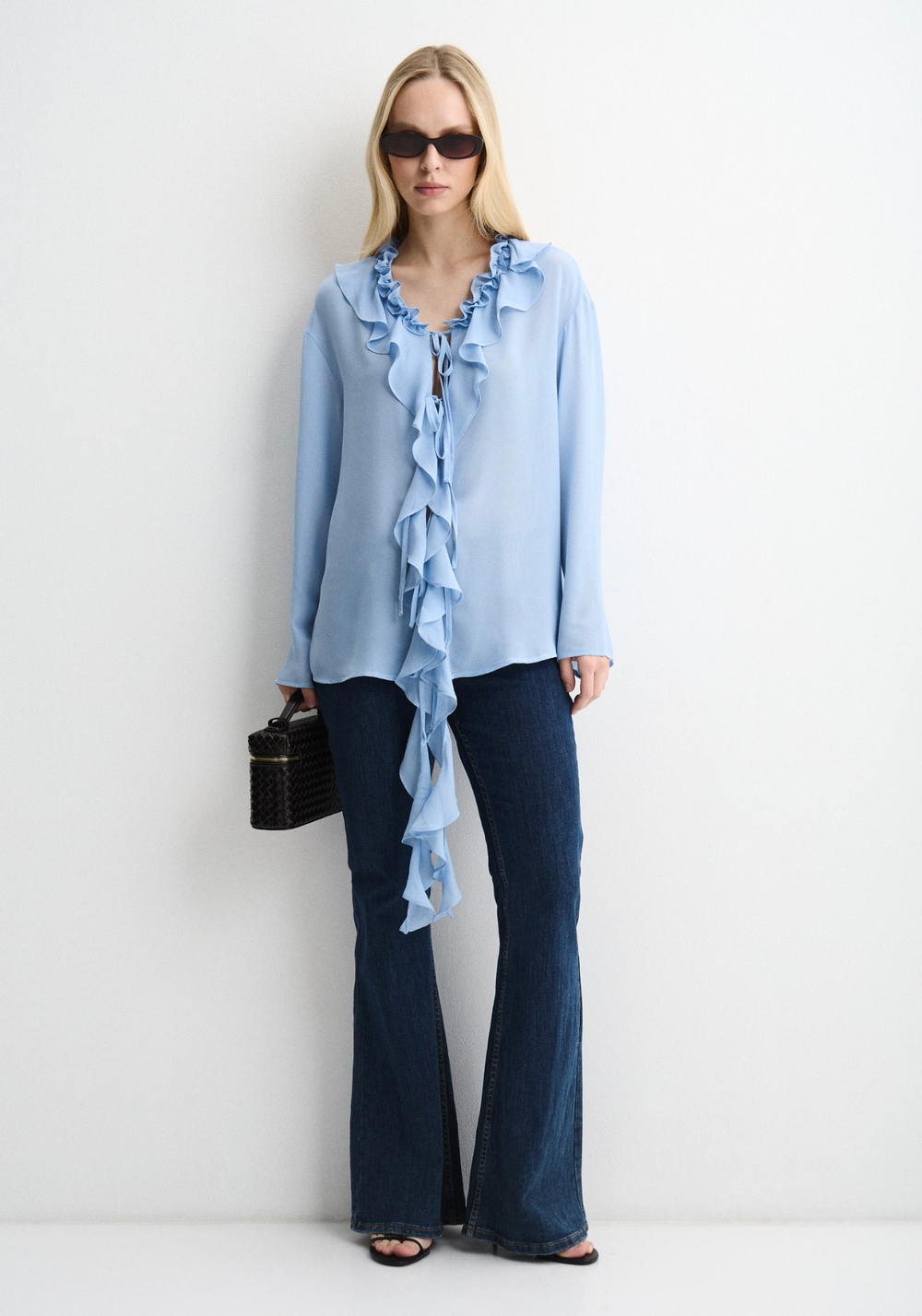 Блуза Flow голубой