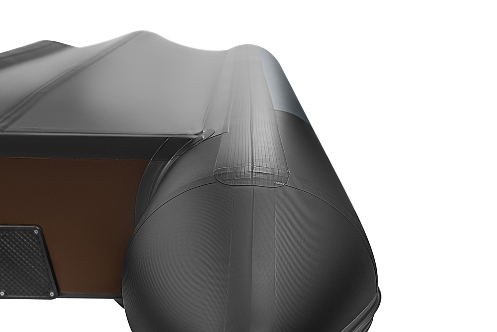 Броня-340 СК слань+киль графит-черный (Лодка ПВХ под мотор с усилением)