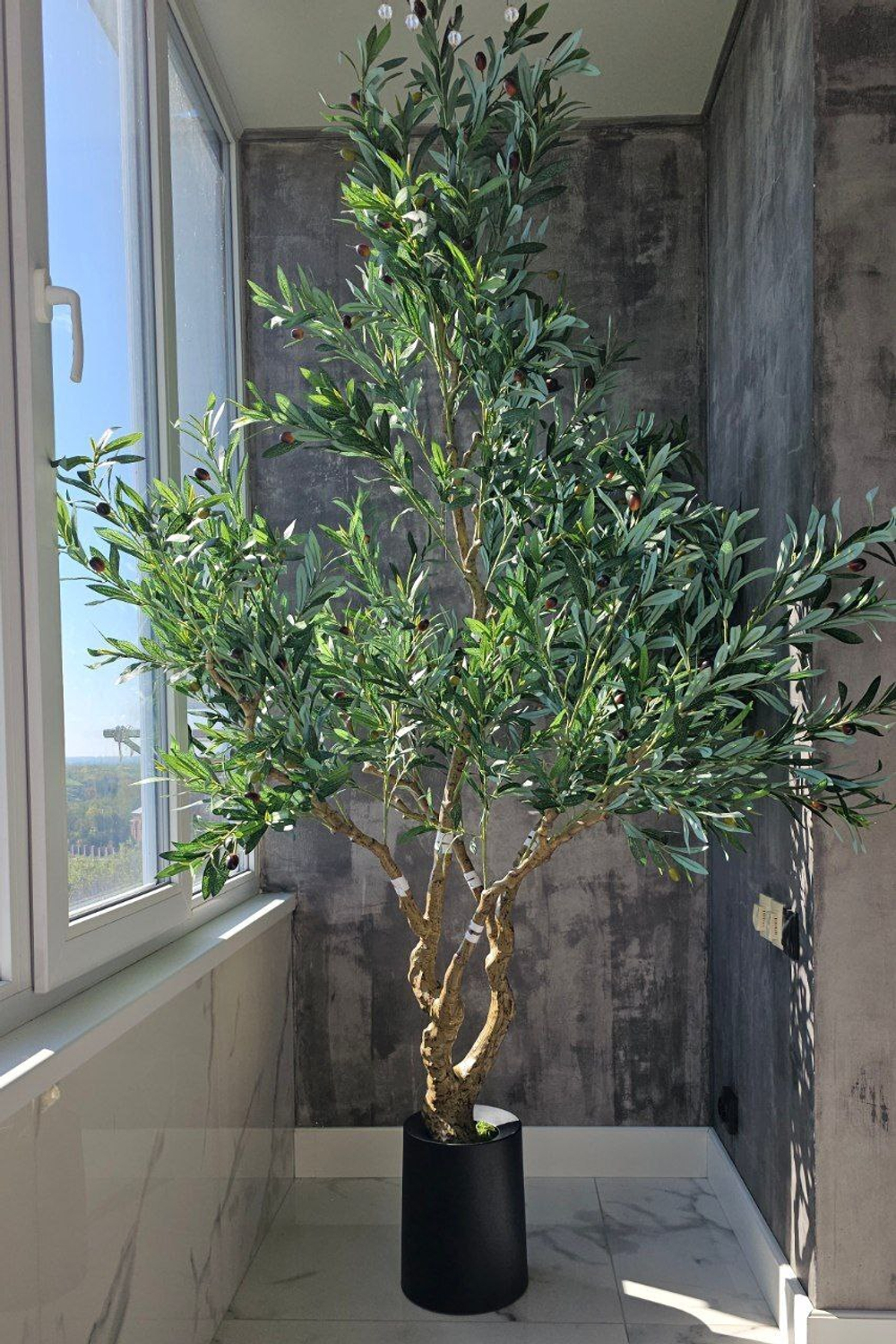 Искусственный ствол дерева разборный без кашпо