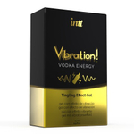 Возбуждающий гель с эффектом вибрации Vibration! Vodka energy (15 мл.) от INTT