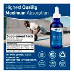 Trace minerals D3 + K2 ionic 125 mcg/ 100mcg 59ml