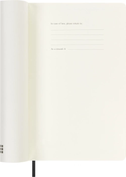 Еженедельник Moleskine (DSB12WN3) Classic Soft WKNT Large 130х210мм 144стр. мягкая обложка черный