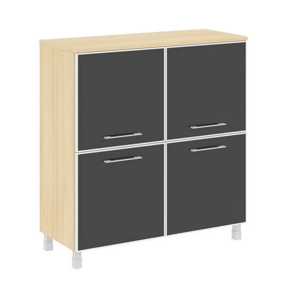 Yalta Шкаф квадратный LT.SD-1.2 R black Акация Лорка/Стекло Black 1098*452*1168