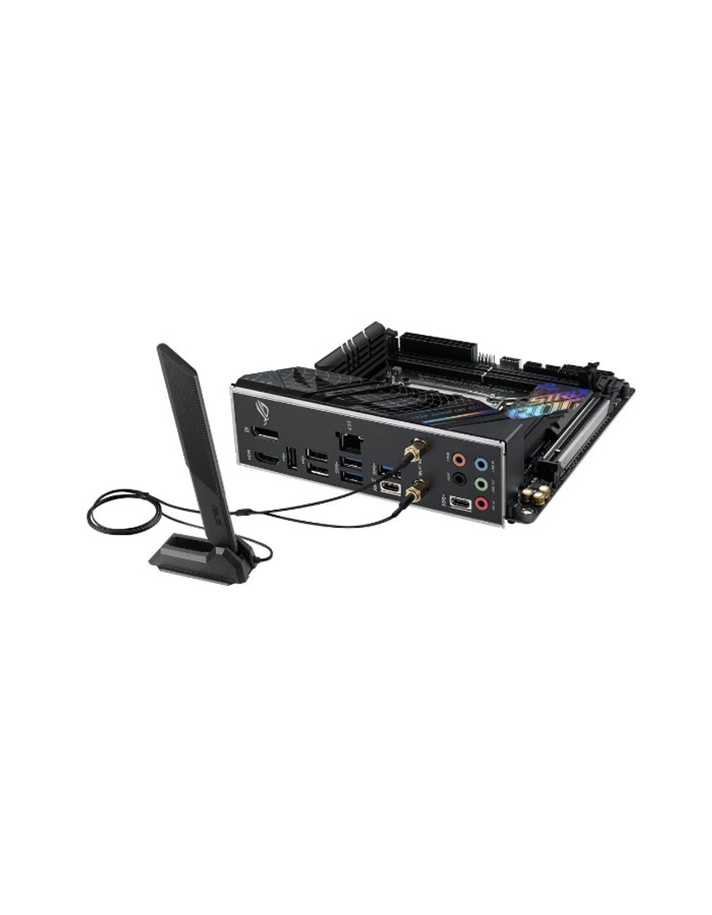 Материнская плата ASUS ROG STRIX B760-I GAMING WIFI, LGA1700, B760, 2*DDR5, 4*SATA, 2*M.2, 3*USB 3.2, 3*USB 2.0, Type-C, 1*PCIx16, DP+HDMI, mITX; 90MB1D90-M0EAY0