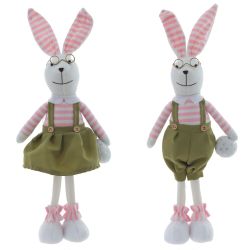 GAEM Игрушка набивная "Заяц/Зайка", L12 W7,5 H41/33 см, 2в.