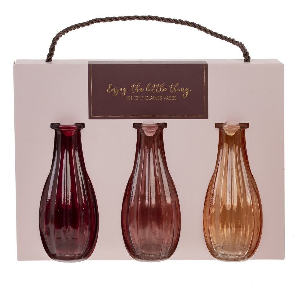 GAEM Набор из 3-х ваз, 250 мл, L27 W4,5 H20 см