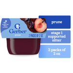Gerber, 1st Foods®, детское питание, со вкусом чернослива, 2 шт. по 56 г (2 унции)