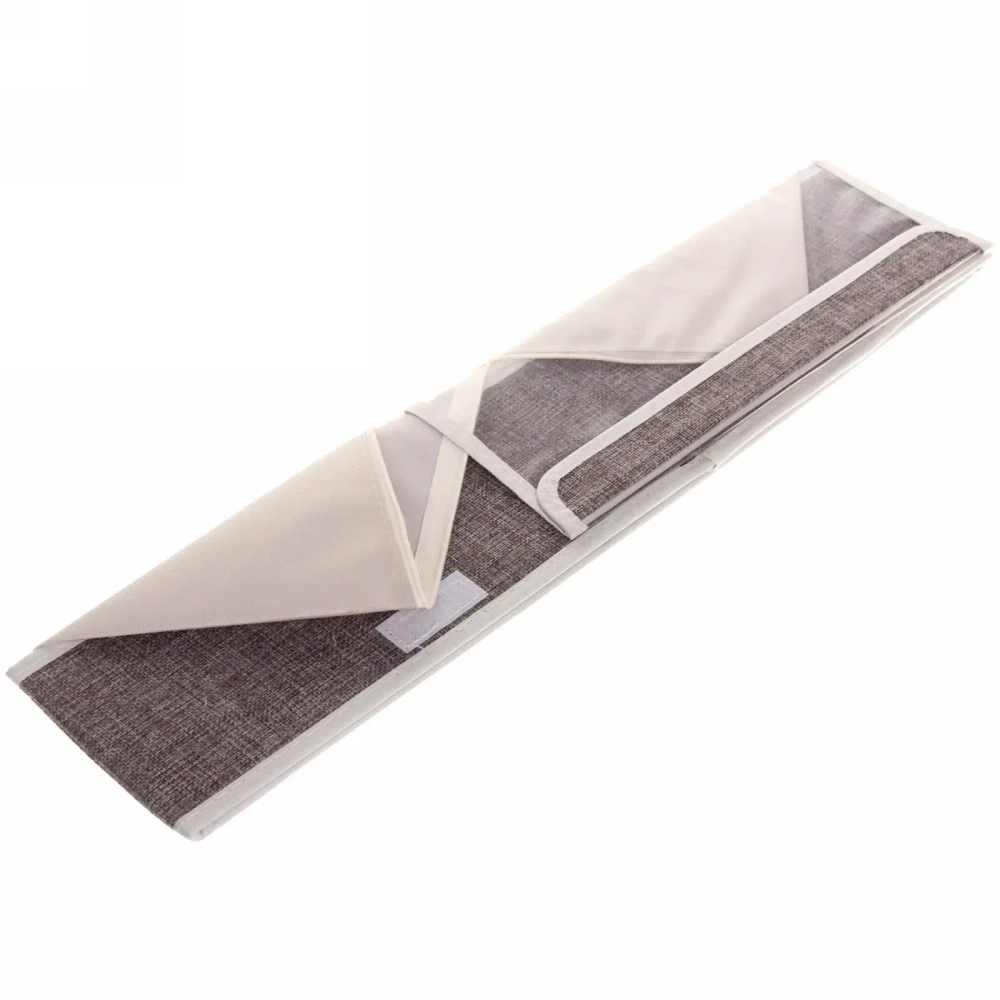 Кофр - органайзер для хранения вещей с прозрачной крышкой «УЮТДОМА», цвет серый, 6 отделений, 32*23*12см