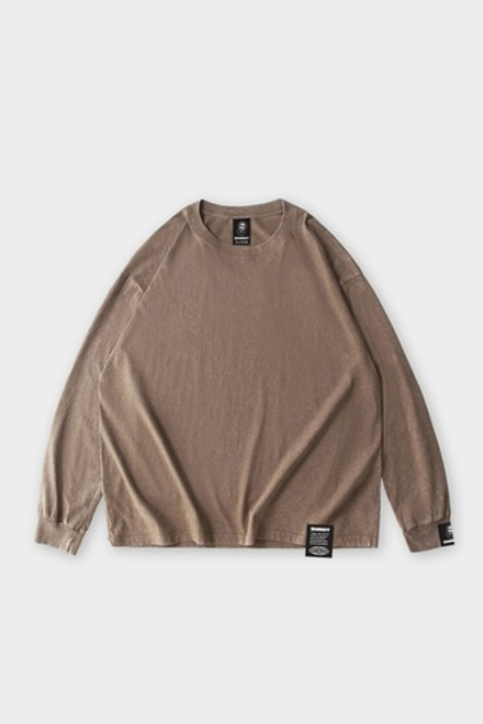 Лонгслив SHMOT "BLANK" GARMENT DYE Бежевый
