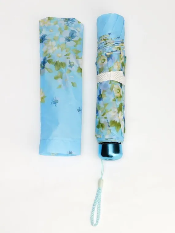 Зонт механический «Цветочная фантазия», 4 сложения, 8 спиц, R = 47 см, цвет МИКС