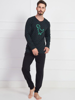 Мужская пижама с динозавром (Размер: L) (Цвет: черный)