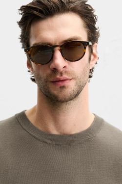 ZARA СВИТЕР ИЗ СМЕСОВОГО ХЛОПКА С РЕЛЬЕФНЫМ УЗОРОМ, РЫЖЕВАТО-КОРИЧНЕВЫЙ