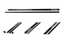 Кий / пирамида 2-pc "Winner Carbon 001" (черно-синий) оплетка натуральная кожа