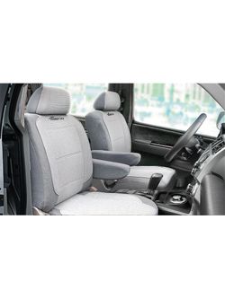 Авточехлы AUTOPROFI TRANSFORM темно серый/светло серый перфорированный велюр 10 предметов