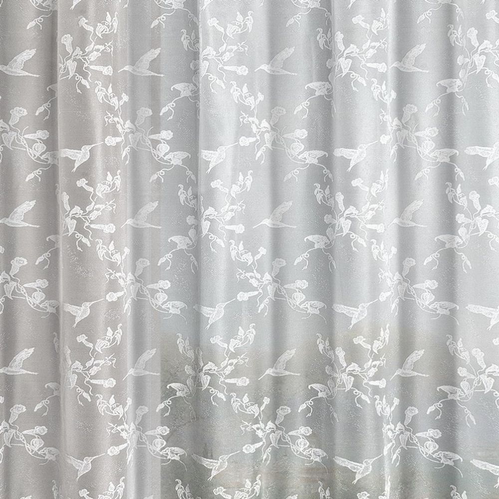 Занавеска "Ф. КОЛИБРИ" на шторной ленте, цвет белый, Польша.